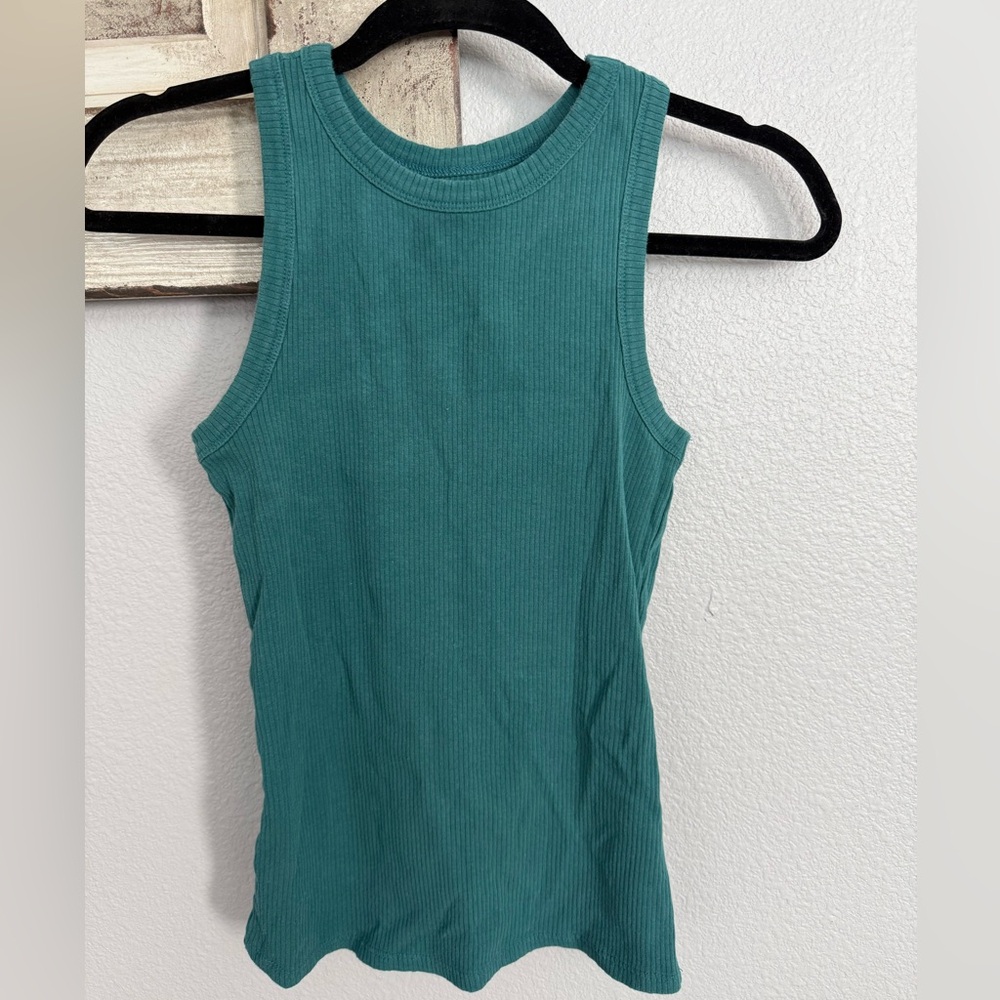 Maurices Teal Ribbed Tank Top
